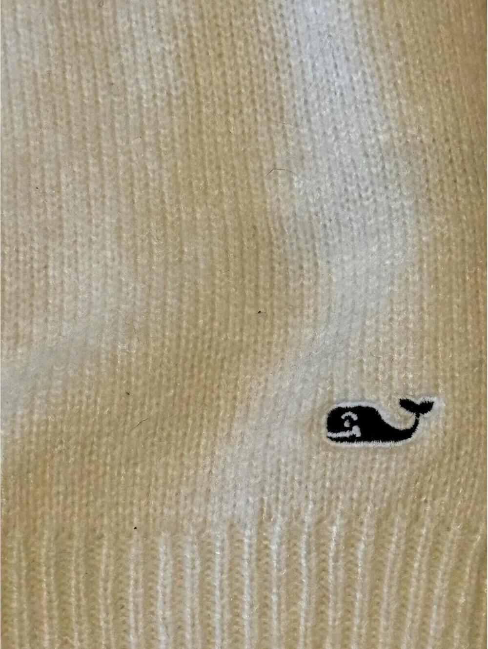 Vineyard Vines Women’s Pina Colada White Nock Neck Sweater Top Size Medium - Picture 3 of 7